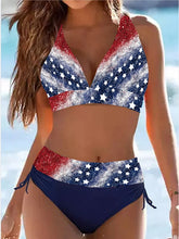Women's Sexy Flag Contrast Bikini